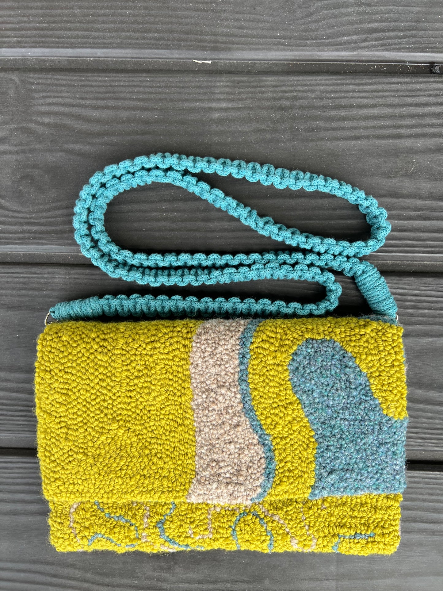 Green and Turquoise Clutch
