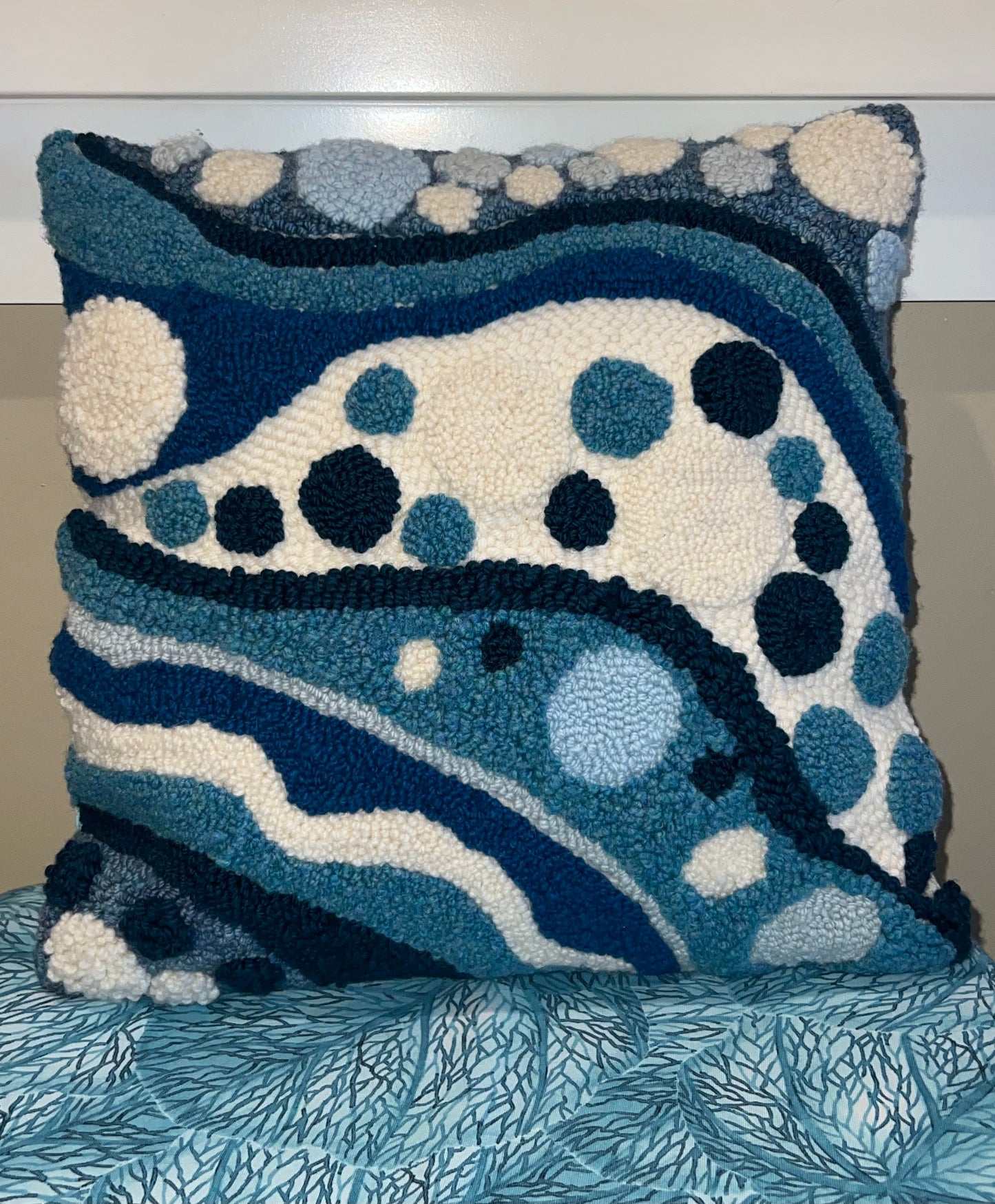 Blue and White Decorative Pillow