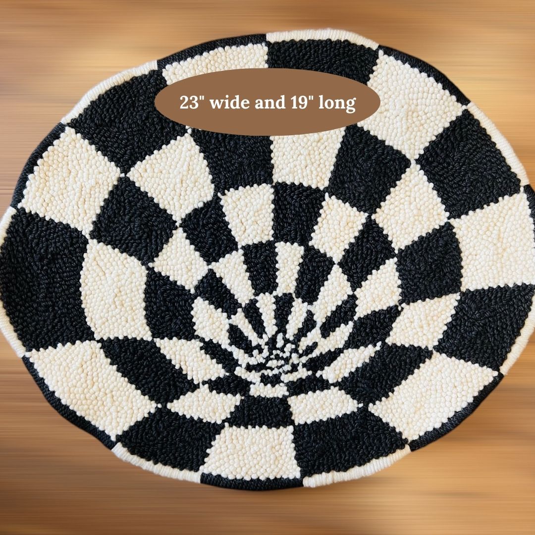 23 inches wide and 19 inches long