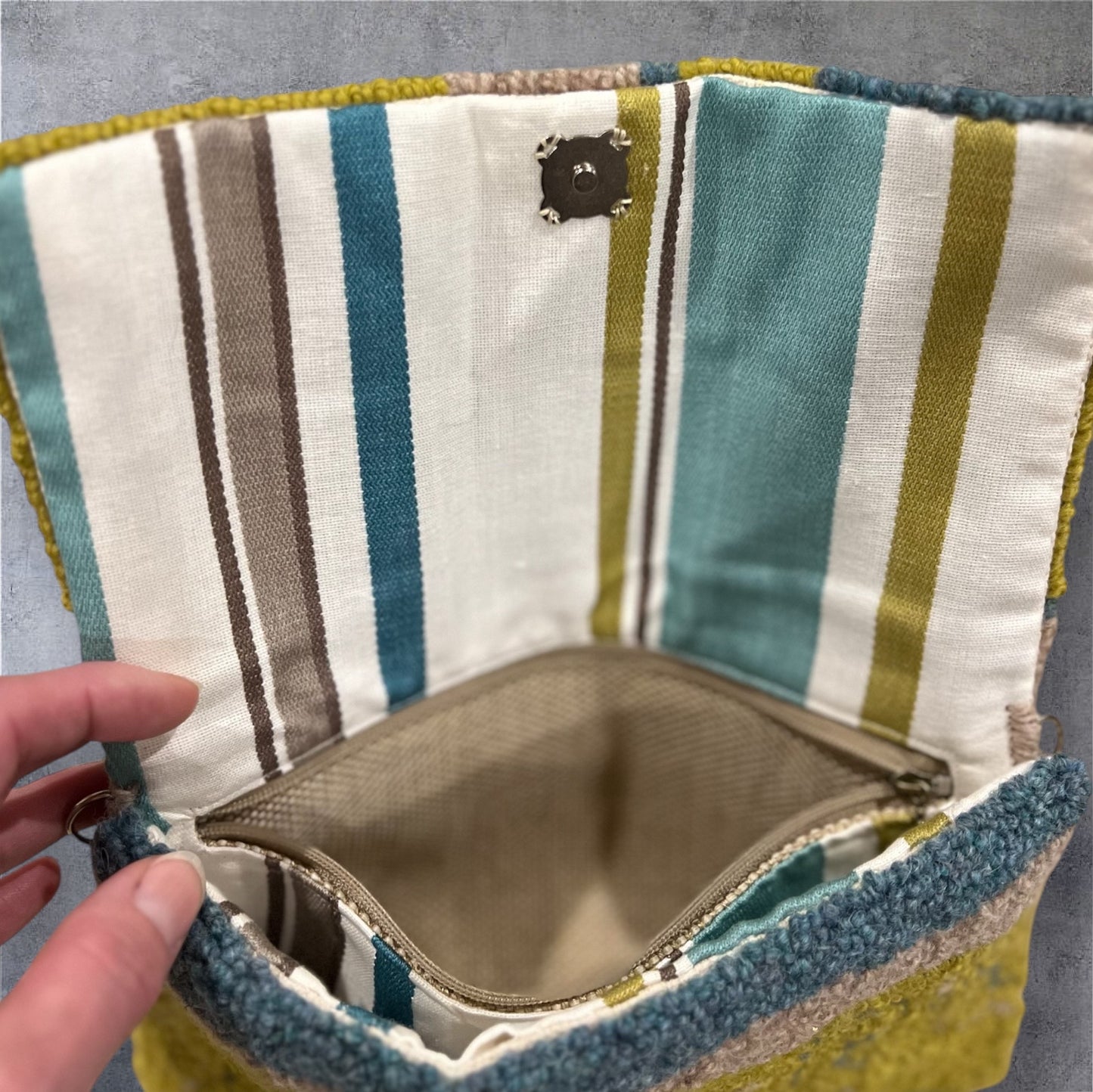 Green and Turquoise Clutch