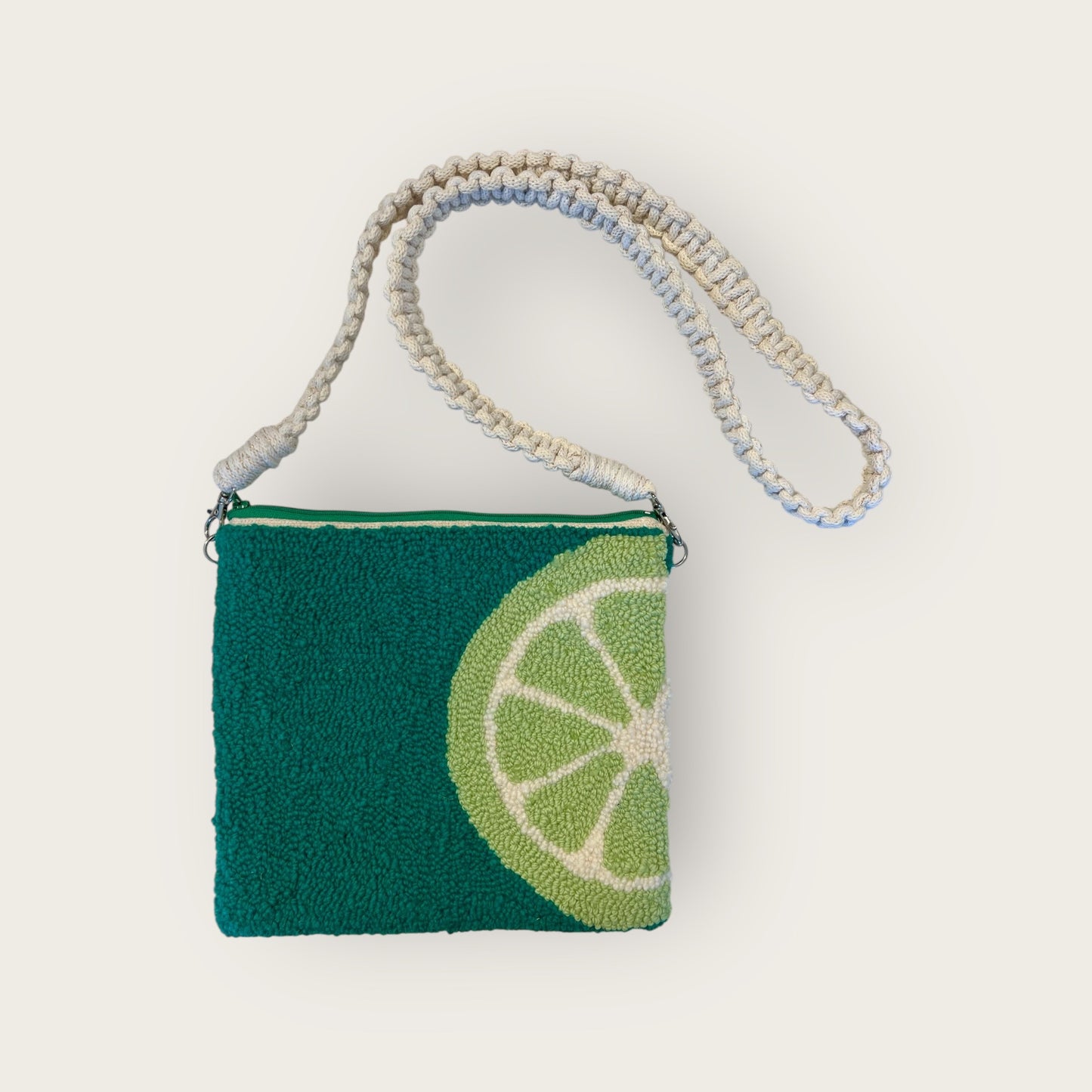 Lime Zipper Purse