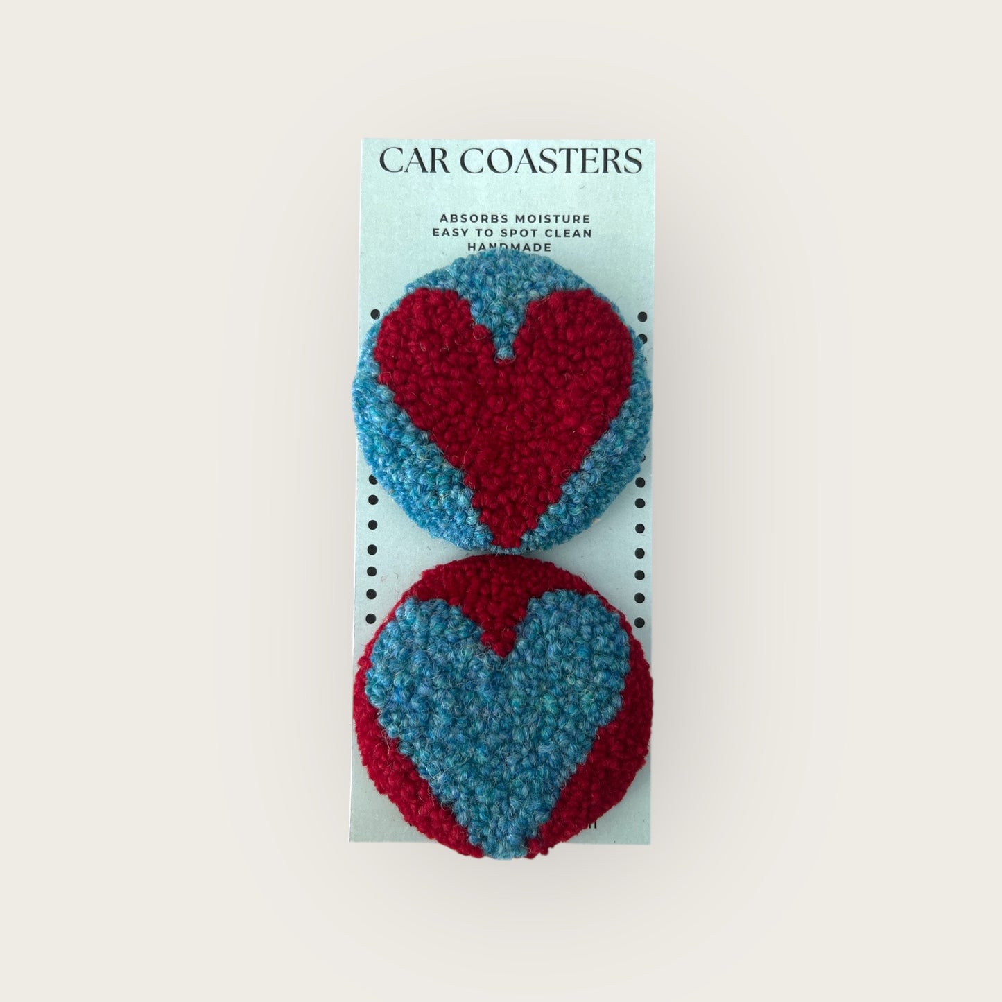 Heart Car Coasters Collection