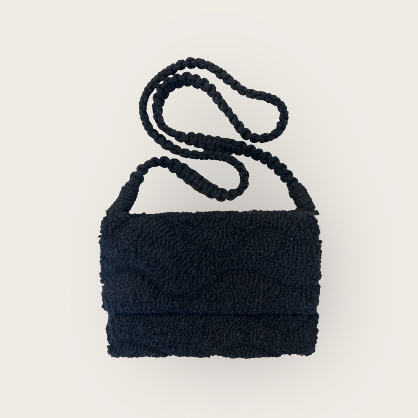 Black Clutch with Inverted Design
