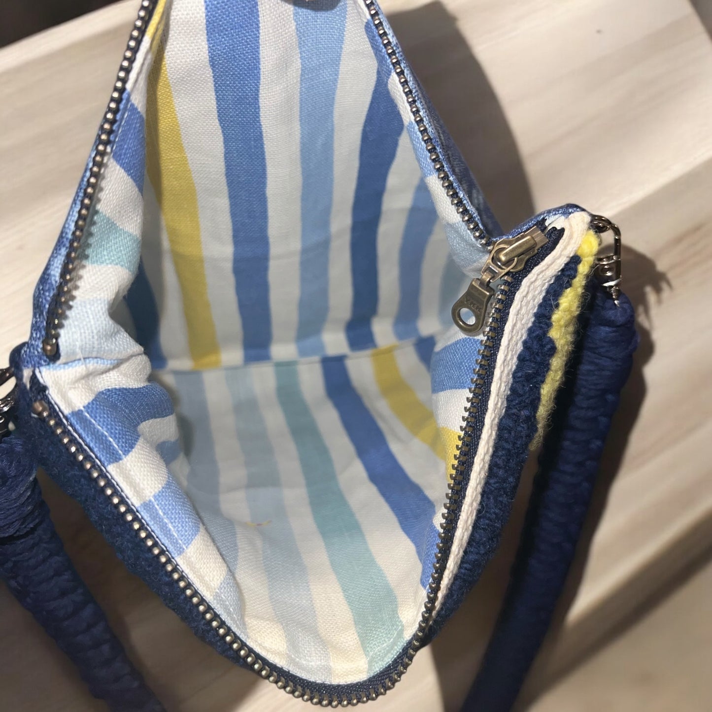 Sliver of a Moon Zipper Purse