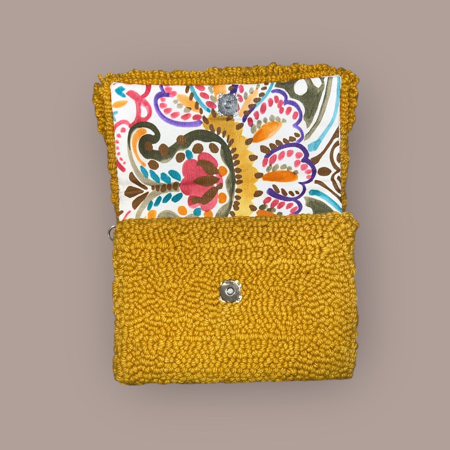 Mustard Clutch with Frill