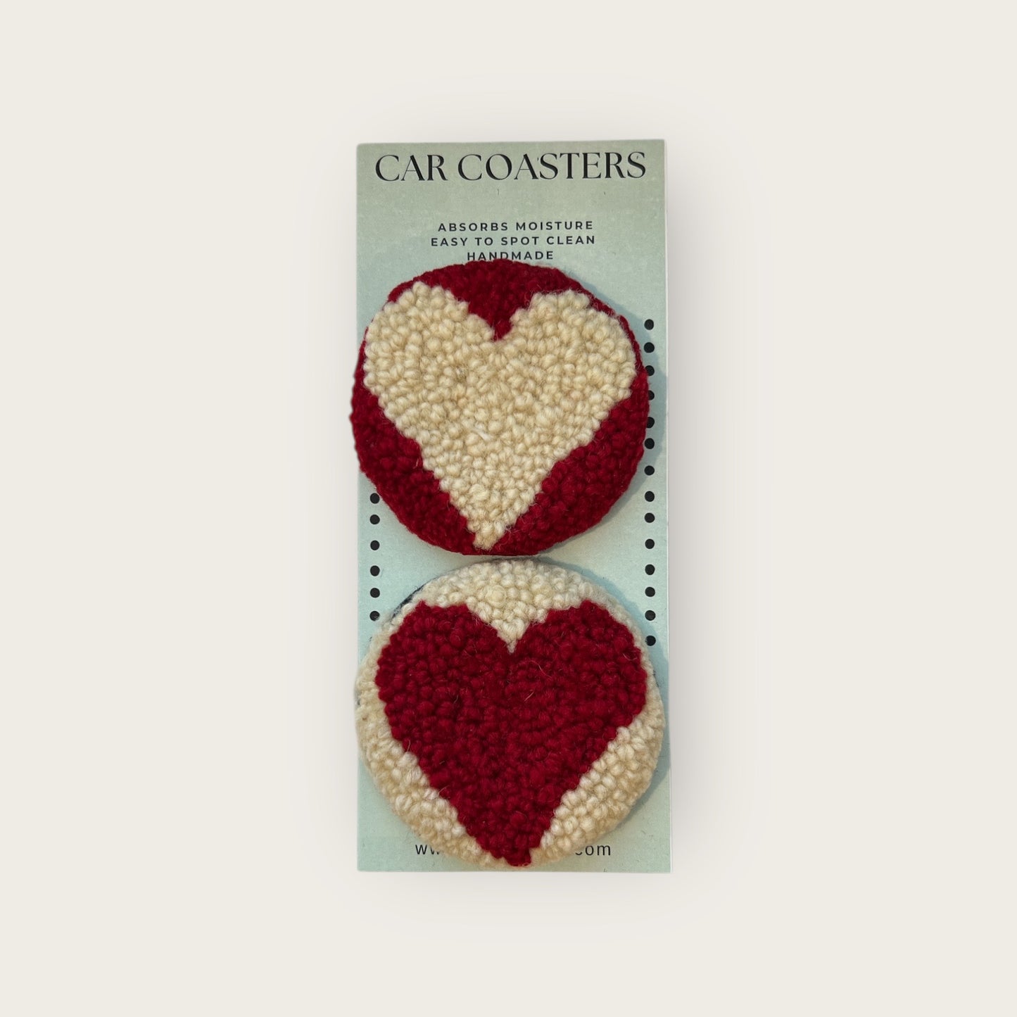 Heart Car Coasters Collection