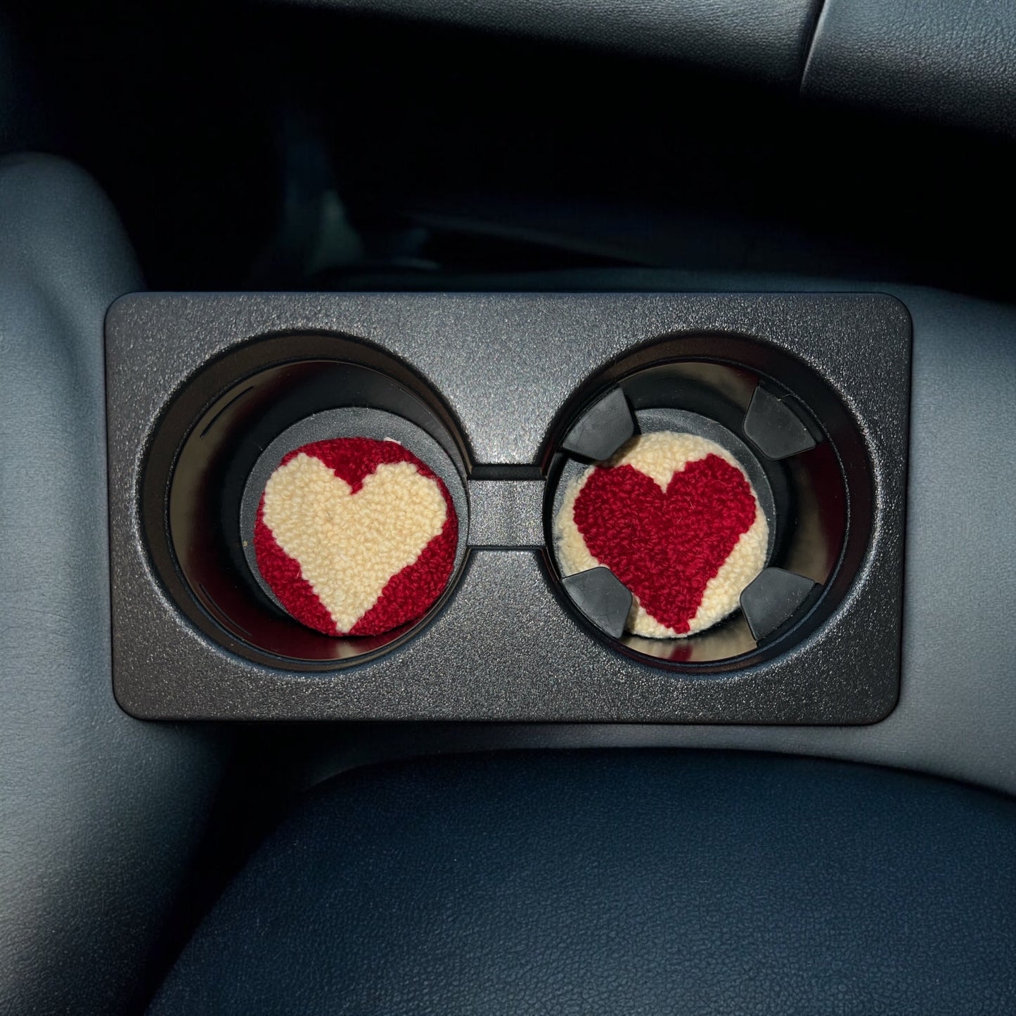 Heart Car Coasters Collection
