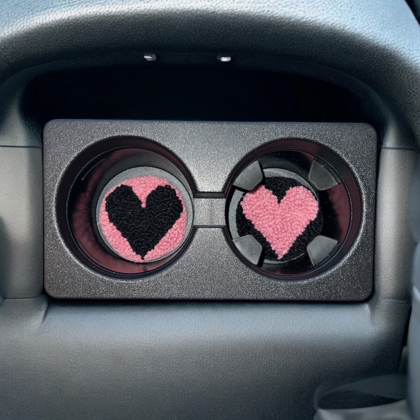 Heart Car Coasters Collection