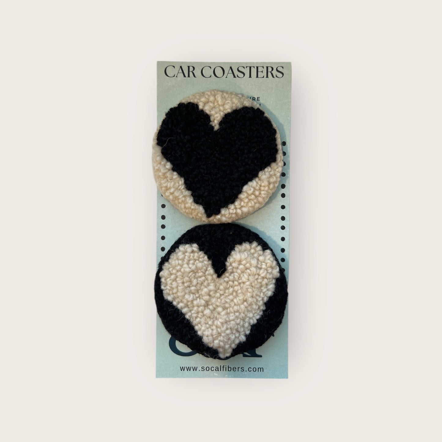 Heart Car Coasters Collection