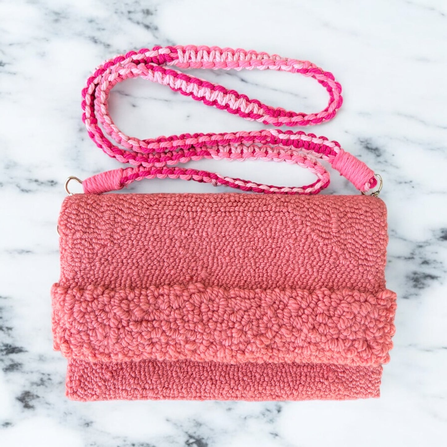 Pink Clutch with Frill