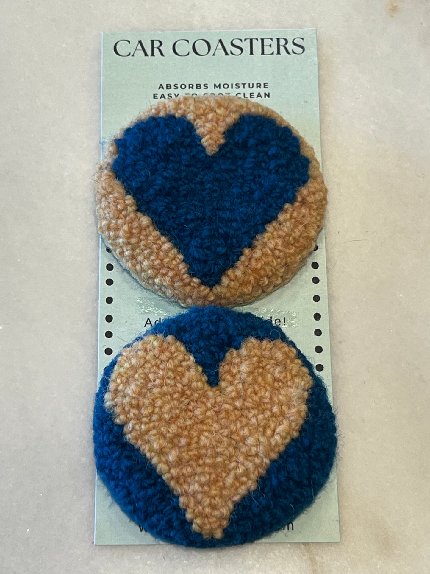 Heart Car Coasters Collection