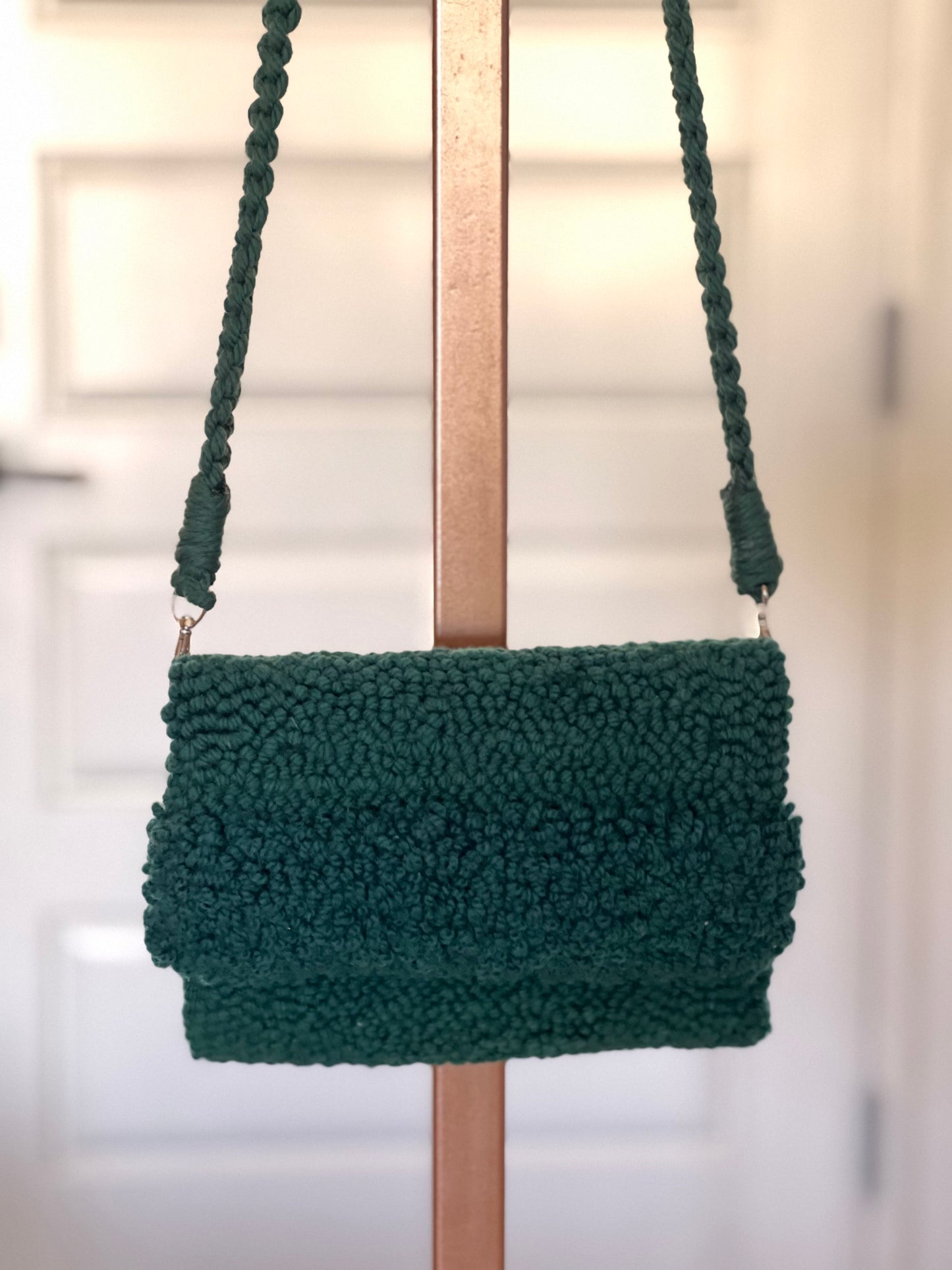 Green Clutch with Frill