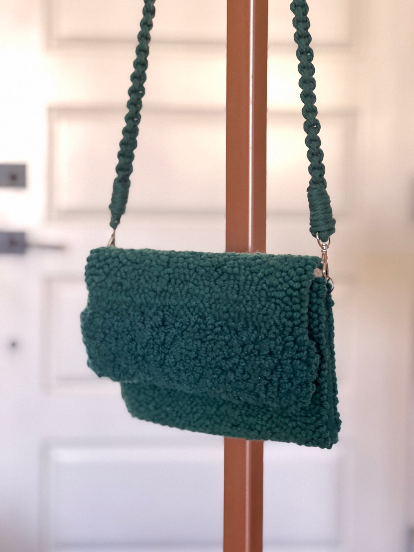 Green Clutch with Frill