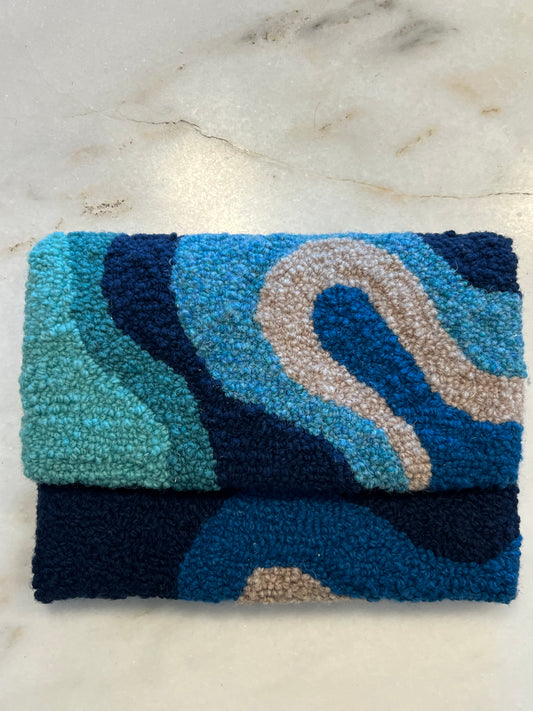 Blue/Green Swirl Clutch