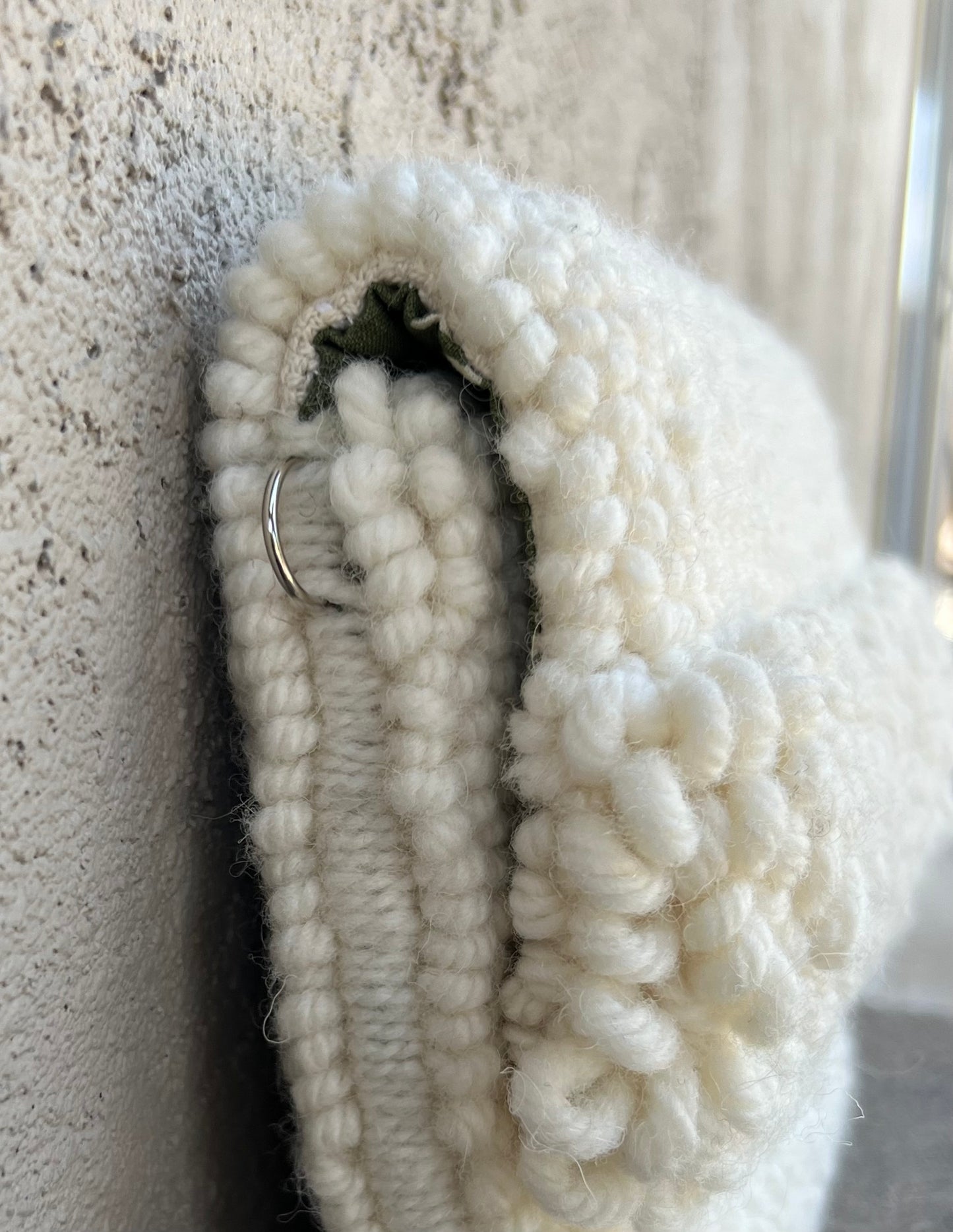 White Clutch with Frill