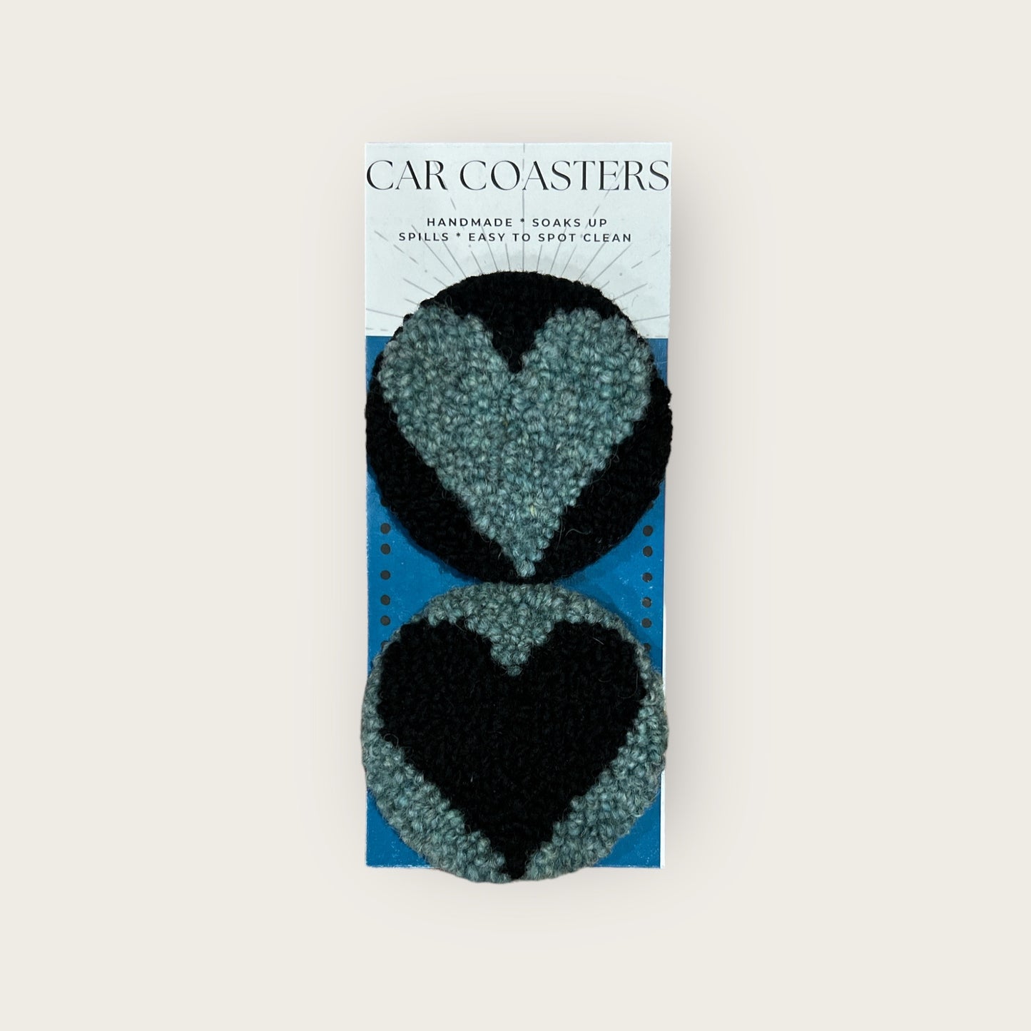 Heart Car Coasters Collection