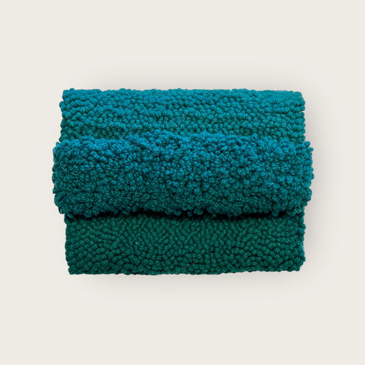 Green Clutch with Frill