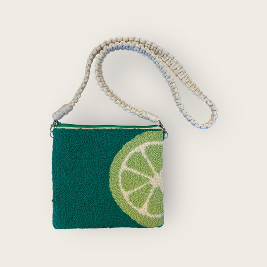 Lime Zipper Purse