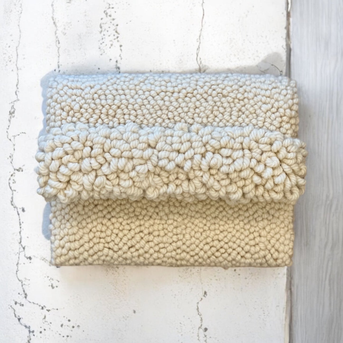 White Clutch with Frill