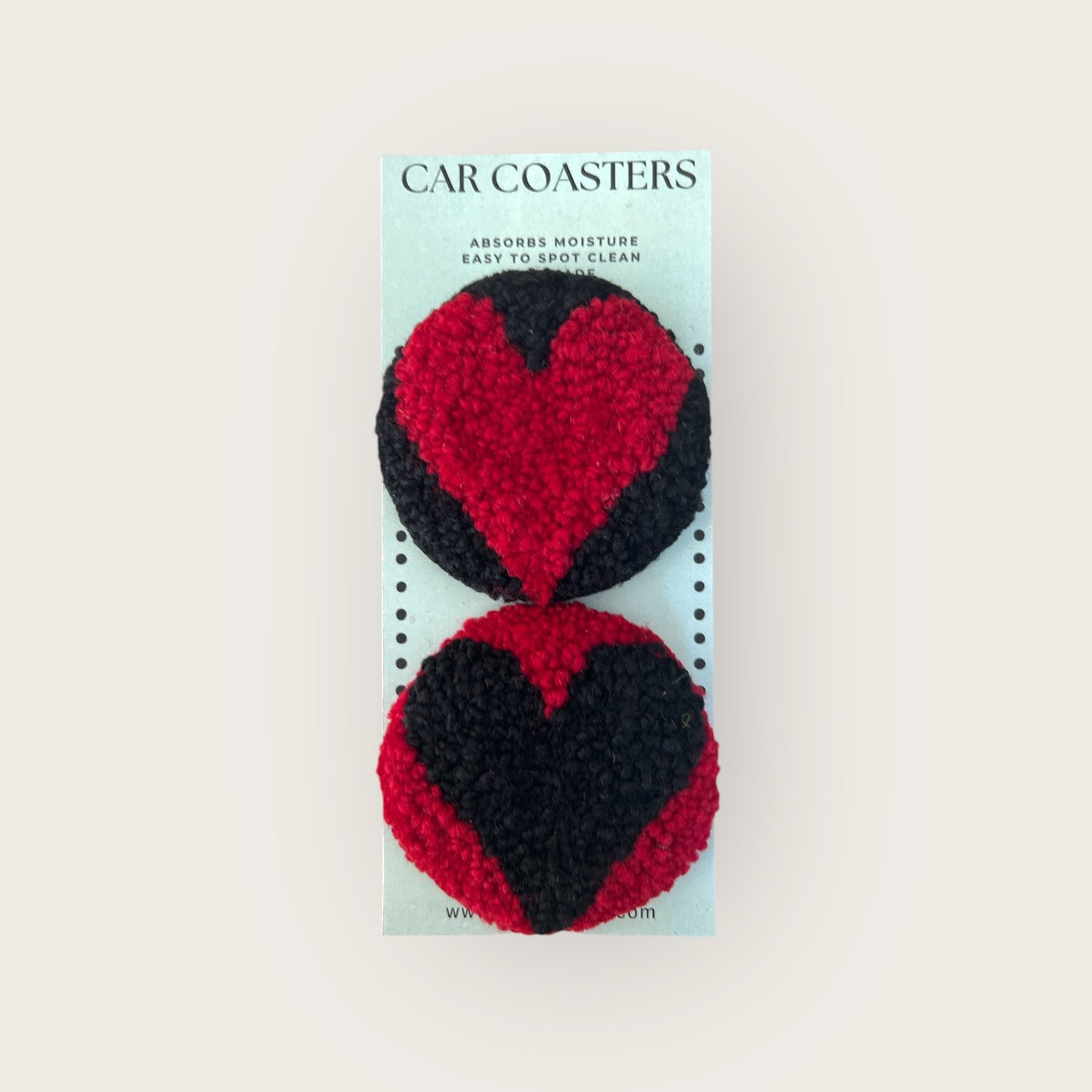Heart Car Coasters Collection