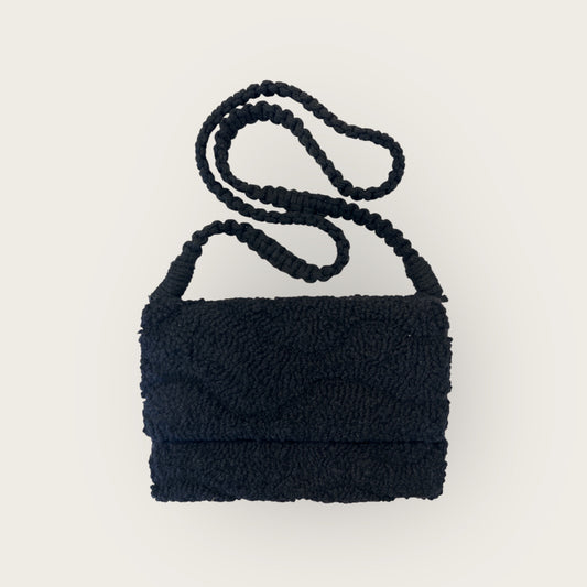 Black Clutch with Inverted Design