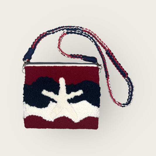 Patriotic Wavy Zipper Purse