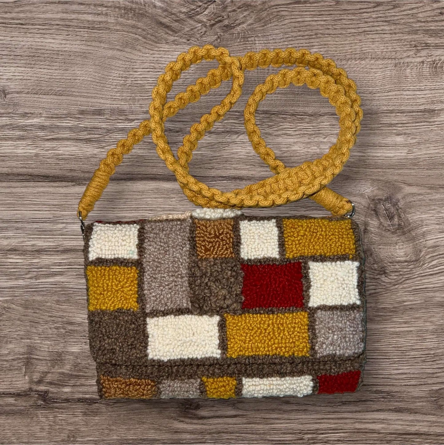 Multi-Colored Patchwork Clutch
