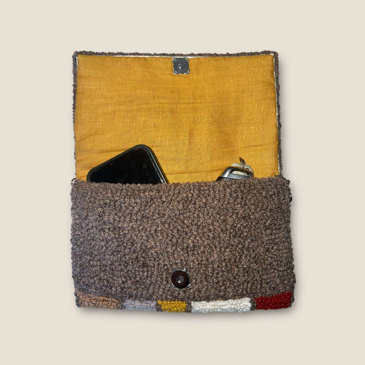 Multi-Colored Patchwork Clutch