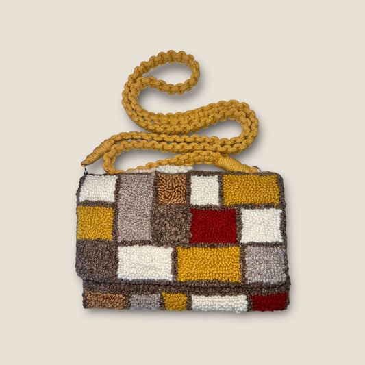 Multi-Colored Patchwork Clutch
