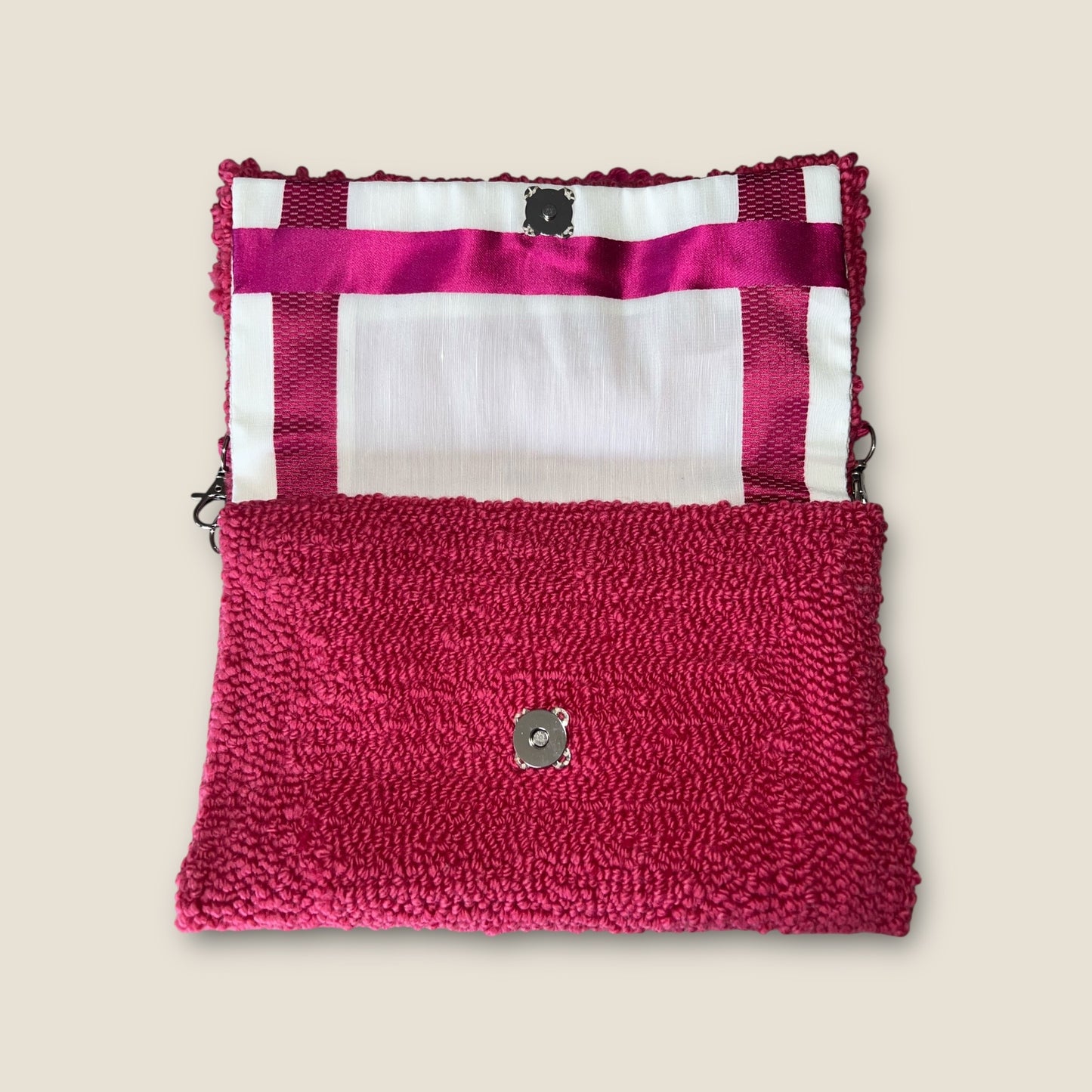 Hot Pink Clutch with Frill