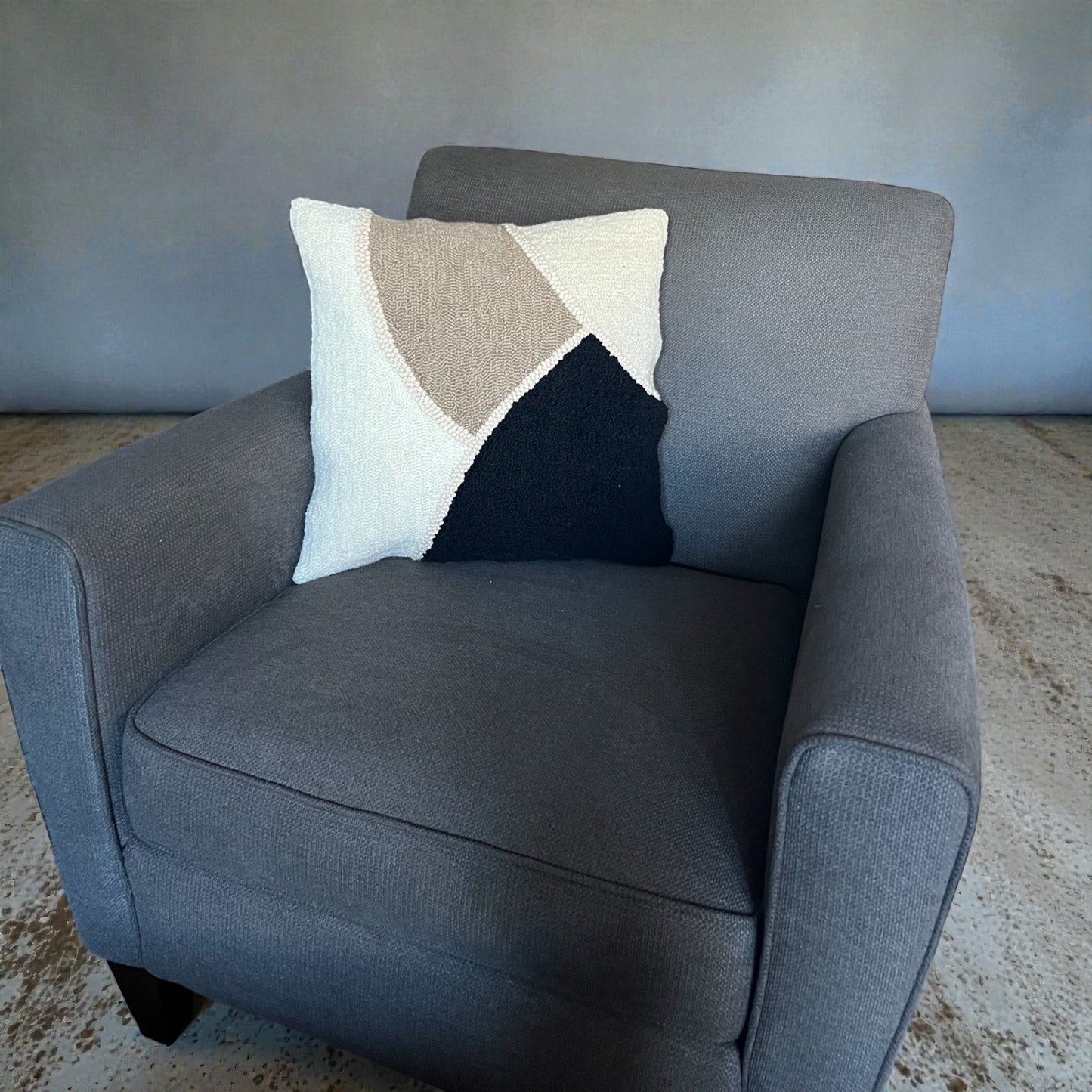 Black, Tan and Cream Decorative Pillow