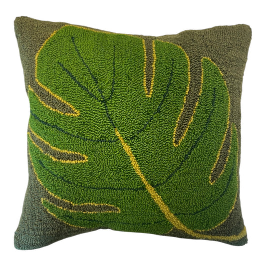 Monstera Leaf Decorative Pillow