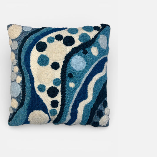 Blue and White Decorative Pillow