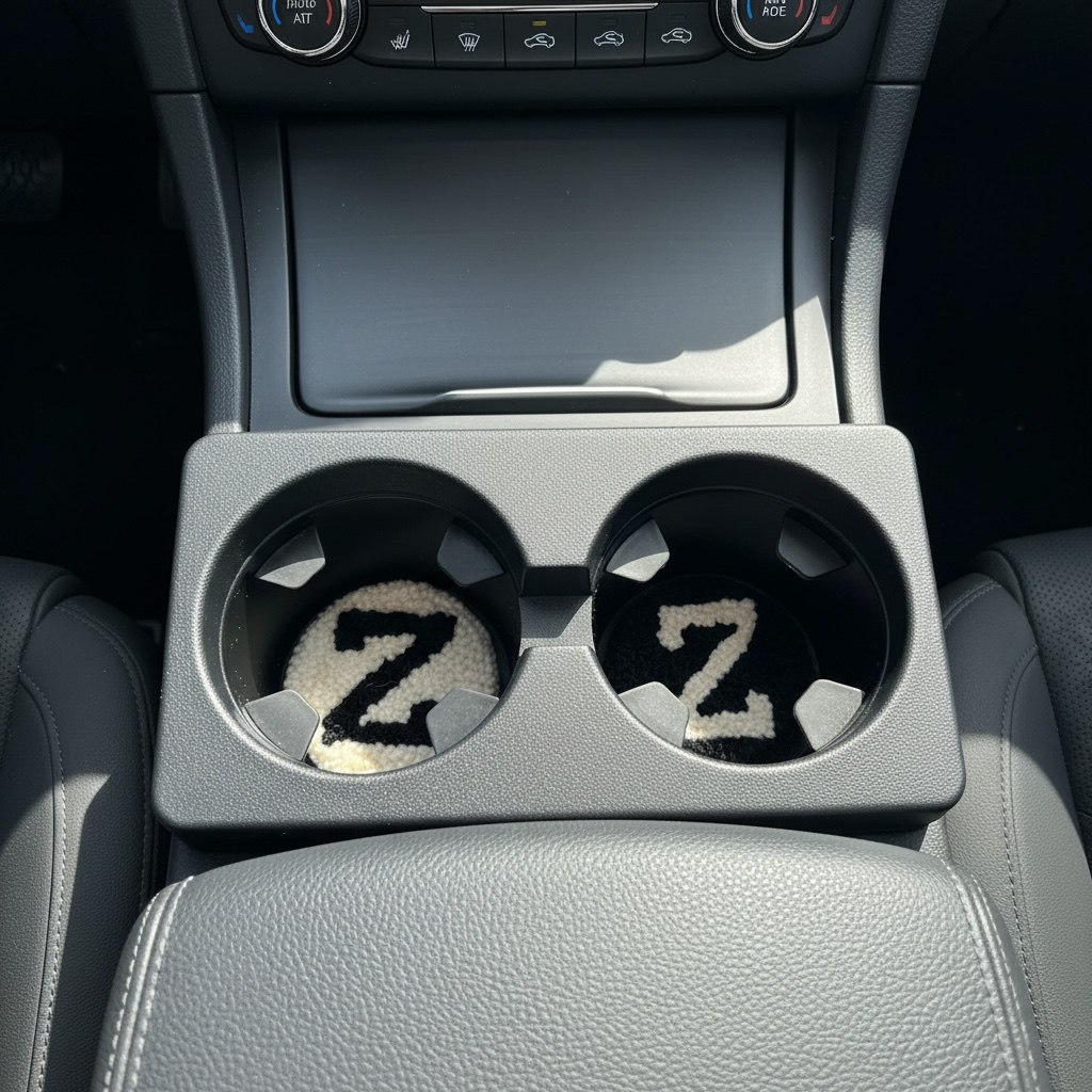 Initials Car Coasters--Sold Individually